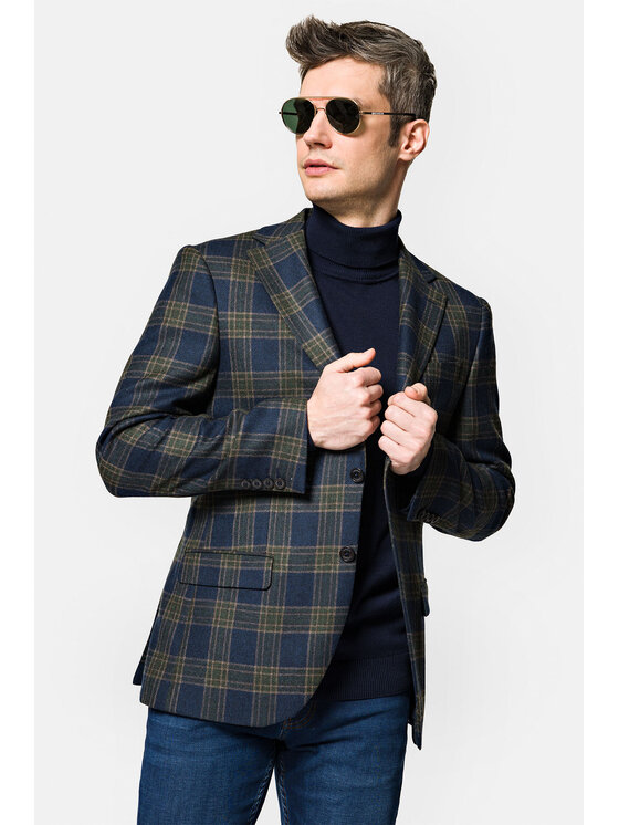 Lancerto Lancerto Marynarka Indre MA099222000012 Kolorowy Slim Fit