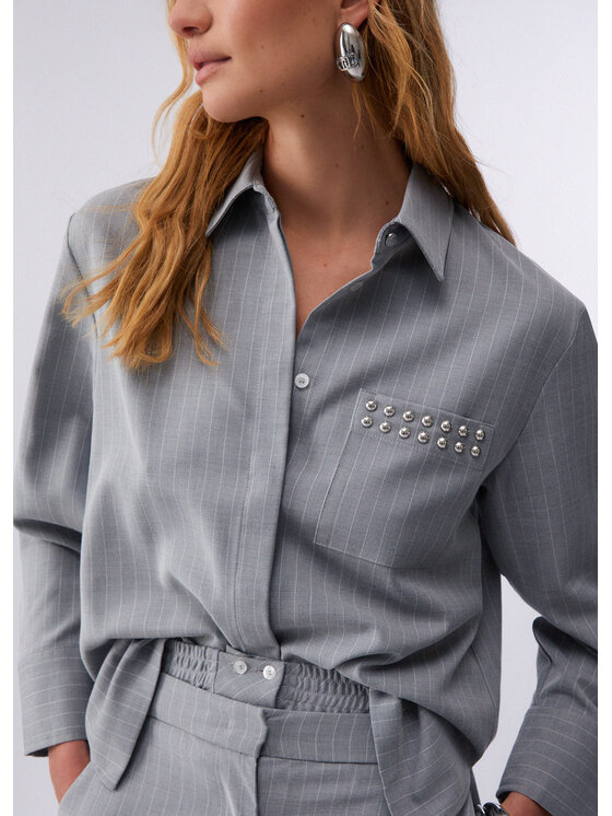 Liu Jo Liu Jo Camicia WA6191T349AD3734 Grigio Regular Fit