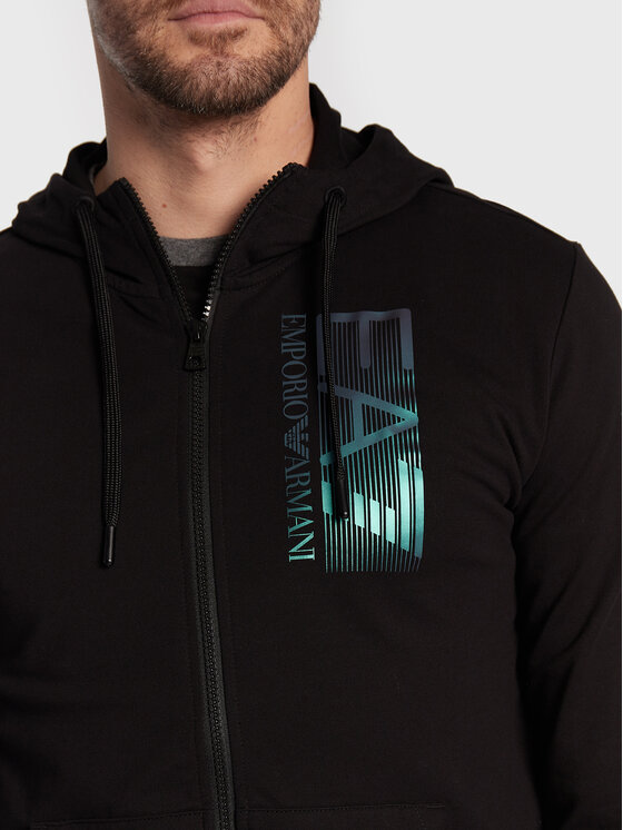 EA7 Emporio Armani EA7 Emporio Armani Mikina 6LPM53 PJ05Z 1200 Černá Regular Fit
