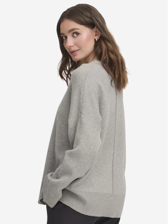 ICHI ICHI Maglione Maglia ihballia ls2 Grigio Regular Fit