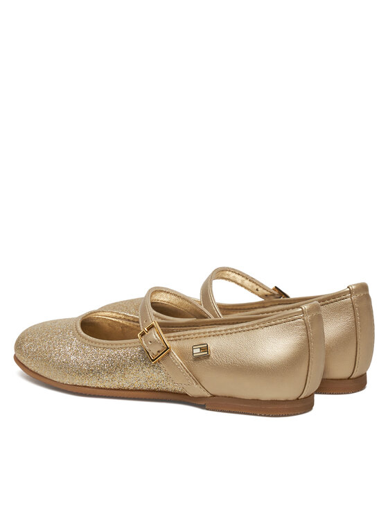 Tommy Hilfiger Tommy Hilfiger Baleriny Ballerina T4A3-33930-0572 M Złoty