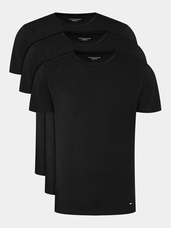Set 3 tricouri UM0UM03138 Negru Regular Fit
