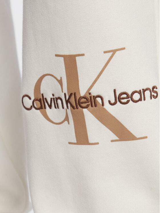 Calvin Klein Jeans Calvin Klein Jeans Pantaloni da tuta J20J220265 Écru Relaxed Fit