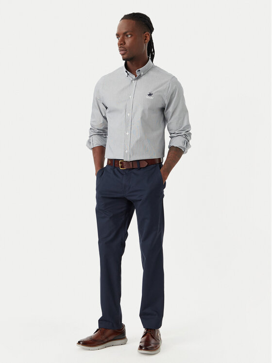 Beverly Hills Polo Club Beverly Hills Polo Club Ing P-SS26M-BRASS Sötétkék Regular Fit