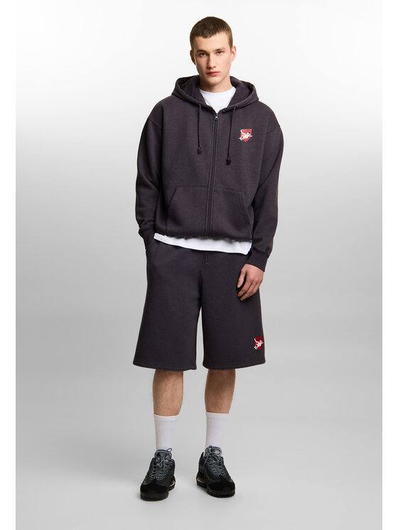 PROSTO. PROSTO. Szorty sportowe Damage Target Czarny Baggy Fit