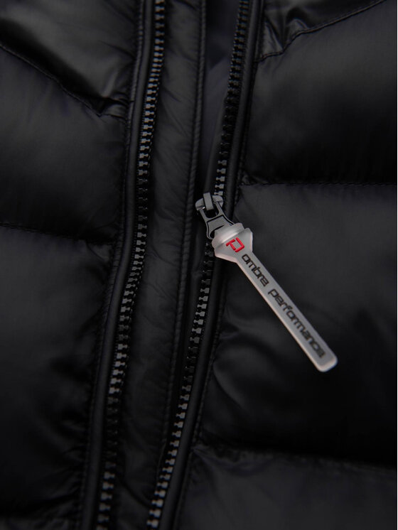 Ombre Ombre Kurtka przejściowa OM-JAHP-0303 Czarny Regular Fit