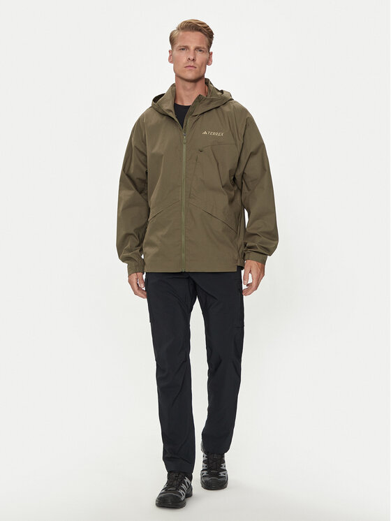 adidas adidas Neperpučiama striukė Terrex Xploric IN4630 Žalia Regular Fit