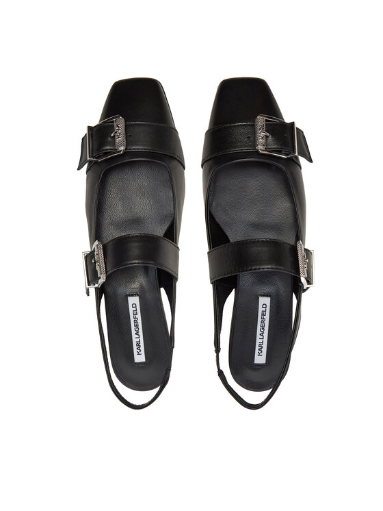 KARL LAGERFELD KARL LAGERFELD Baleríny Konnie KL40186 Černá