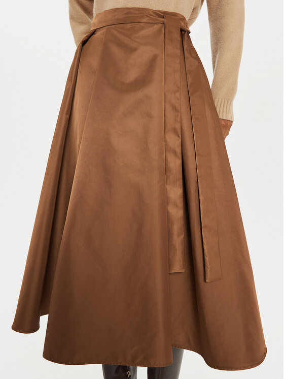 Weekend Max Mara Weekend Max Mara Trapezno krilo Tema 2425106082 Rjava Regular Fit