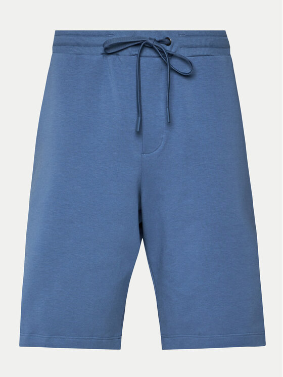 Hanro Hanro Pantaloni scurți sport Natural Living 75960 Albastru Regular Fit