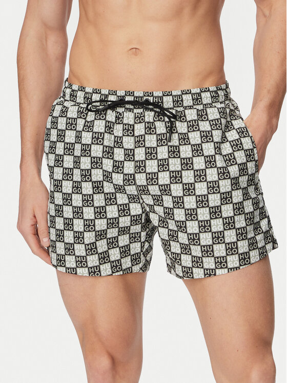 HUGO HUGO Шорти для плавання Aaron  50556792 Темно-зелений Regular Fit
