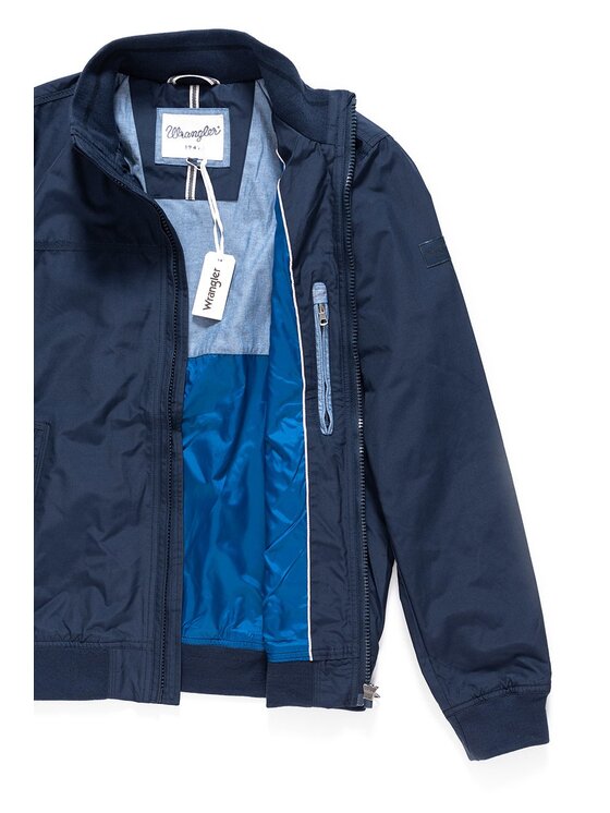 Wrangler Wrangler Giacca di transizione BOMBER JACKET Blu Regular Fit