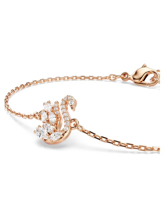 Swarovski Swarovski Bransoletka Swan 5738202 Różowe złoto
