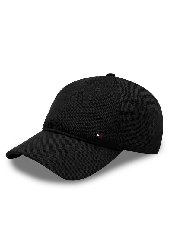 Tommy Hilfiger Tommy Hilfiger Kepurė su snapeliu 1985 Pique Soft 6 Panel Cap AM0AM12150 Juoda
