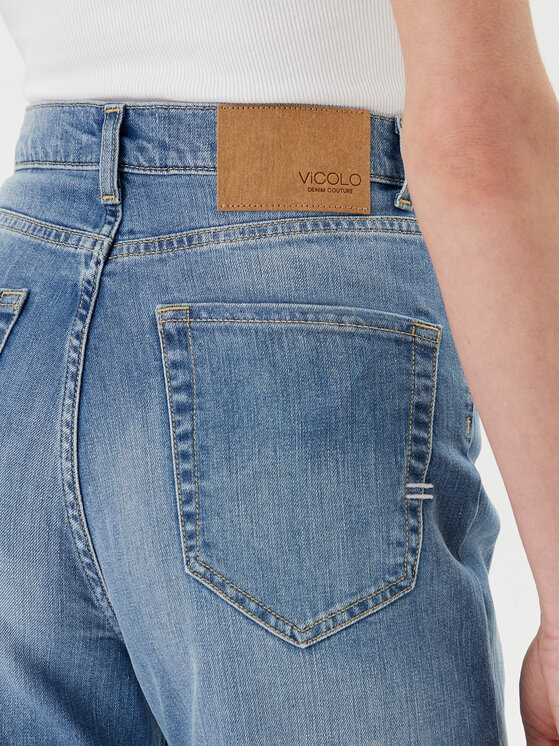 ViCOLO ViCOLO Traperice DD5076 Plava Wide Leg