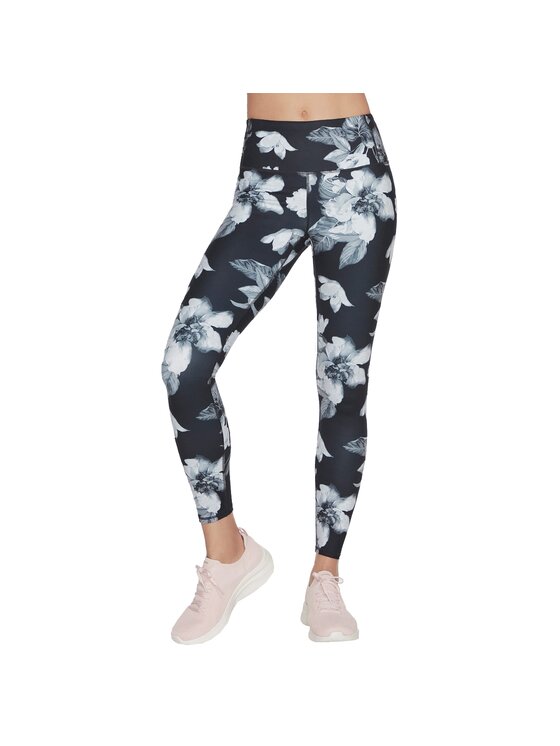 Skechers Skechers Legginsy Skechers Go Sculpt Magnolia Dreams HW Legging Czarny Slim Fit