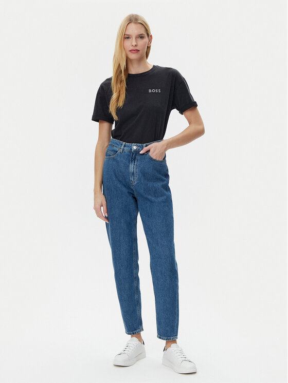 BOSS BOSS Тишърт C_Evi_10 50535106 Черен Relaxed Fit
