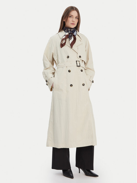 Tommy Hilfiger Tommy Hilfiger Trench WW0WW45632 Bej Oversize