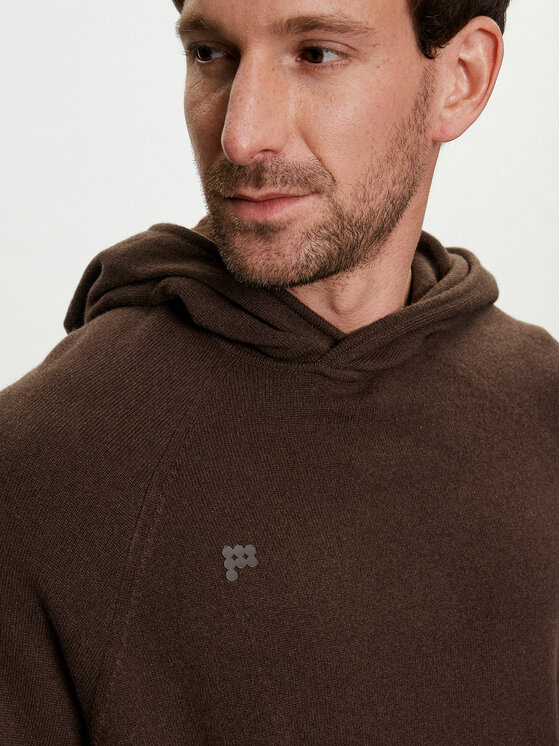 Pangaia Pangaia Μπλούζα Archive Recycled Cashmere Καφέ Loose Fit