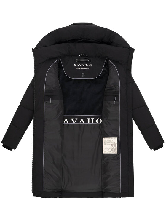 Navahoo Navahoo Kurtka zimowa Mondnebel Czarny Regular Fit