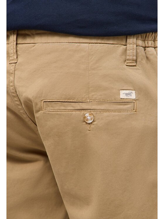 Mustang Mustang Pantaloncini di tessuto Portland Shorts Beige Slim Fit