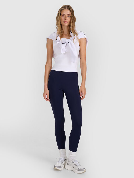4F 4F Legginsy PREMIUM CLUB Granatowy Slim Fit
