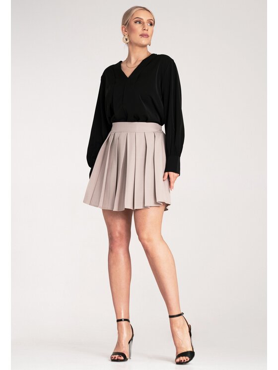 FIGL FIGL Φούστα mini M1159 Μπεζ A-Line Fit