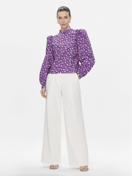 Custommade Custommade Блузка Deia 999376294 Фіолетовий Regular Fit
