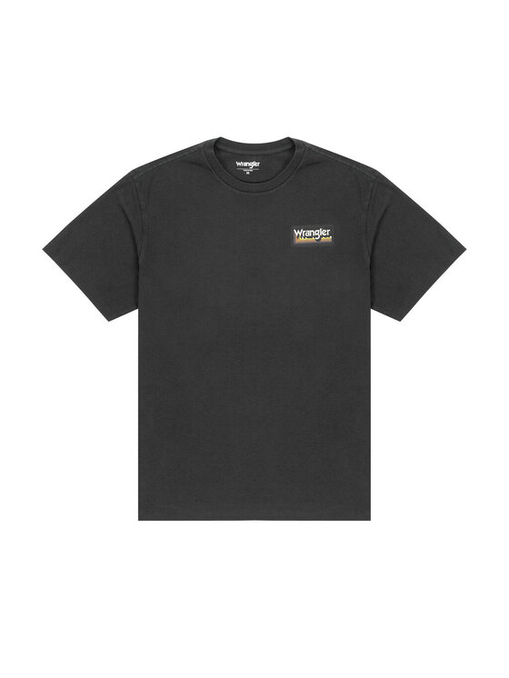 Wrangler Wrangler T-Shirt TEE GRAPHIC Czarny Regular Fit