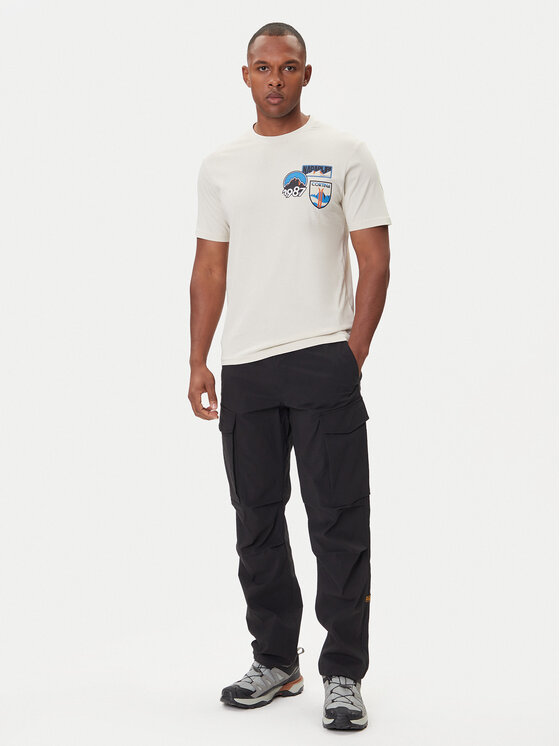 Napapijri Napapijri T-Shirt S-Montepiana NP0A88SV Beige Regular Fit
