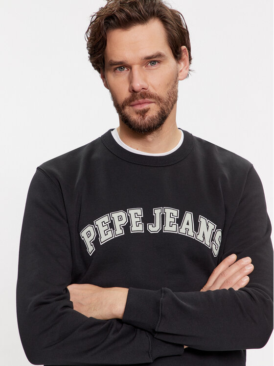 Pepe Jeans Pepe Jeans Majica dugih rukava Raven PM582555 Crna Regular Fit