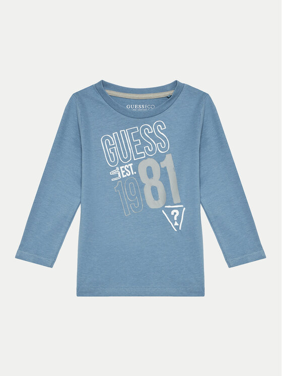 Guess Guess Μπλουζάκι N4BI18 I3Z14 Μπλε Regular Fit