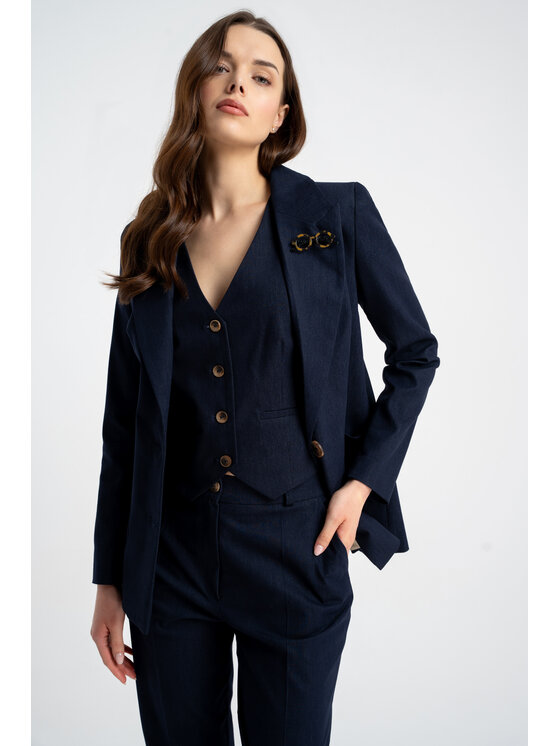 CLICK CLICK Σακάκι 70-992 Σκούρο μπλε Regular Fit