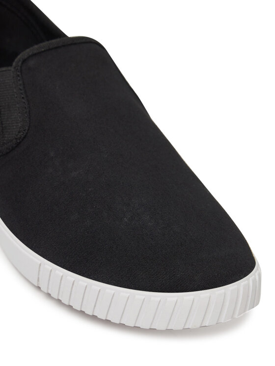 Tommy Hilfiger Tommy Hilfiger Sneakers aus Stoff Canvas Slip-On Sneaker FW0FW08640 Schwarz