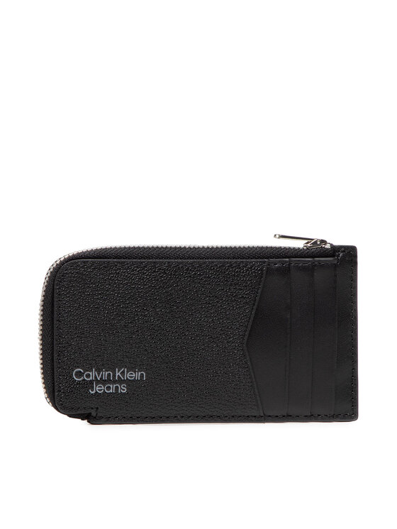 Calvin Klein Jeans Calvin Klein Jeans Puzdro na kreditné karty Micro Pebble J Card Pass K50K508904 Čierna