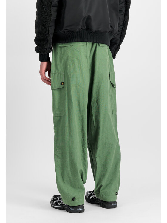 Alpha Industries Alpha Industries Spodnie cargo Ripstop Cargo Pant Zielony Tapered Leg