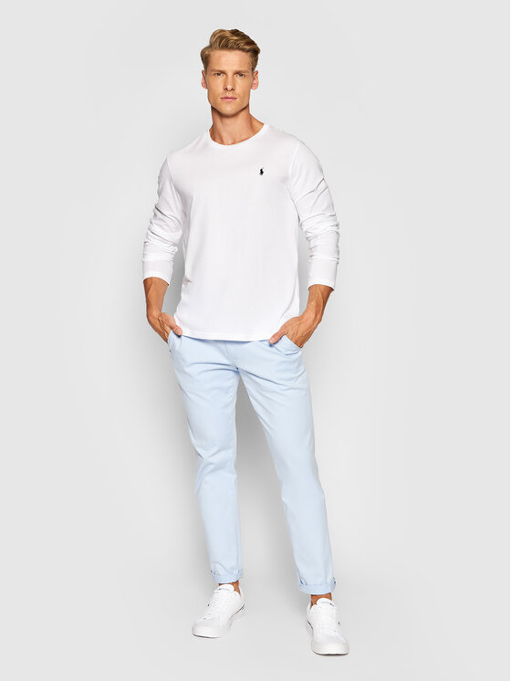Polo Ralph Lauren Polo Ralph Lauren S dlhými rukávmi Sle 714844759004 Biela Regular Fit