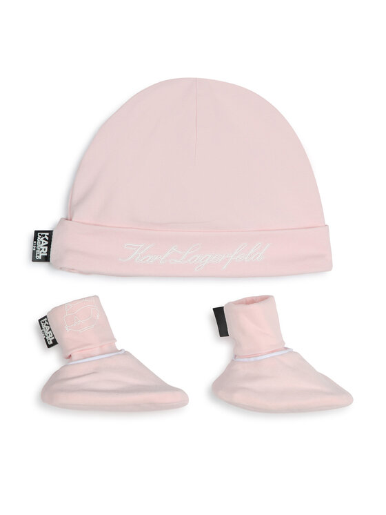 Karl Lagerfeld Kids Completo cappello e calzini Z30180 Rosa, taglia : 6M