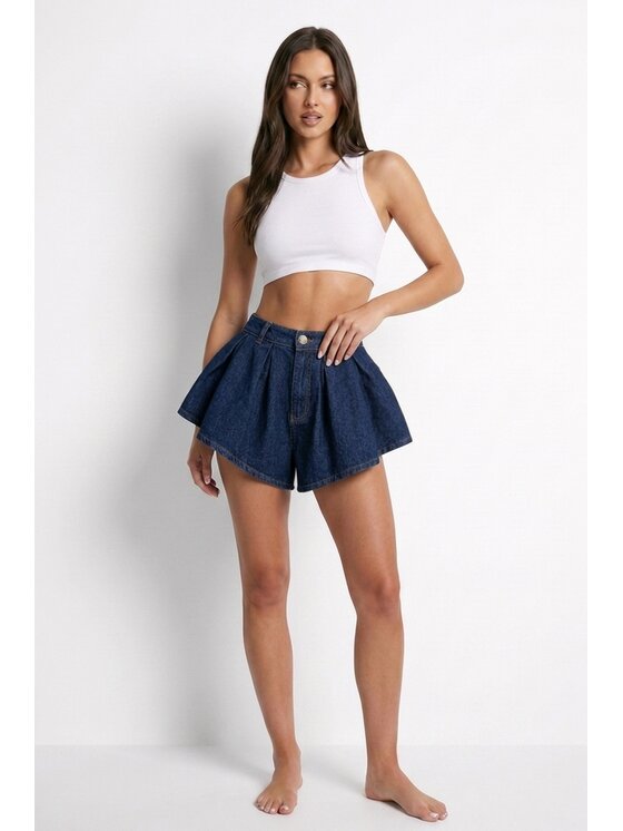 MissDenim MissDenim Szorty jeansowe Skorts Niebieski Regular Fit