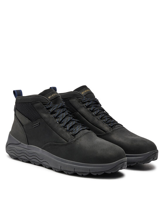 Geox Geox Schnürschuhe U Spherica 4X4 B Abx U36FDB 0FF6K C9999 Schwarz