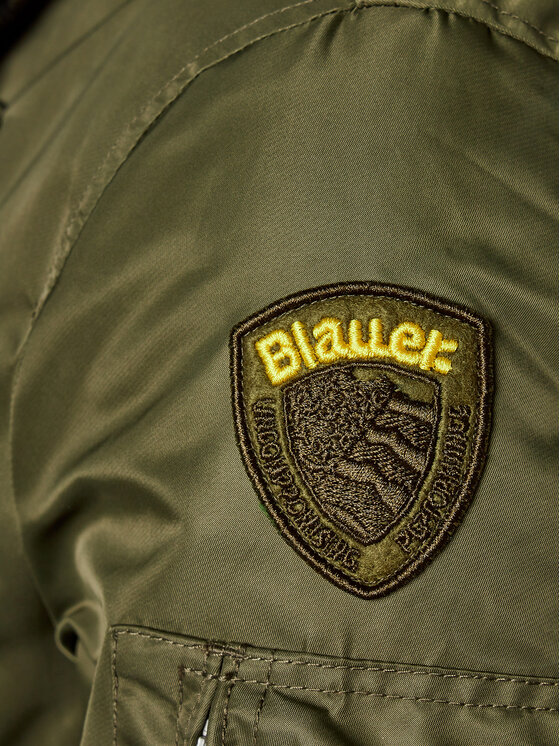 Blauer Blauer Μπόμπερ μπουφάν 23WBLUC02132 Πράσινο Regular Fit