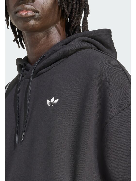 adidas adidas Bluza Front Stripes Czarny Loose Fit