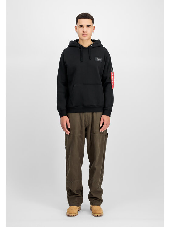 Alpha Industries Alpha Industries Bluza Backprint Camo Print Hoodie Czarny Regular Fit