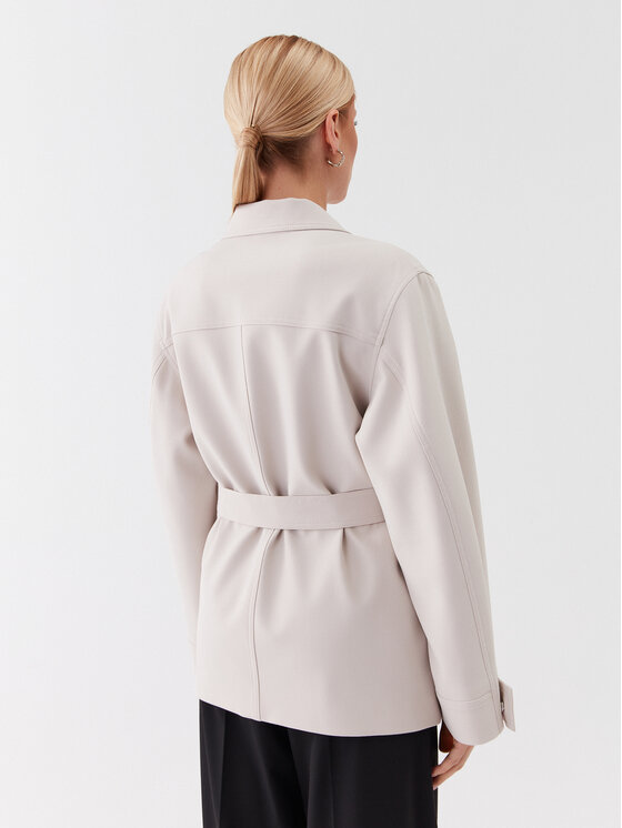 Calvin Klein Calvin Klein Demisezoninis paltas K20K205882 Écru Regular Fit