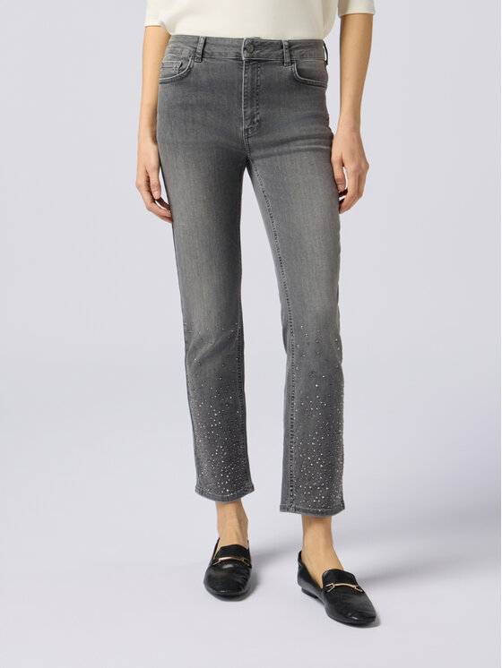 Oltre Oltre Jeans P548R008402N003 Grigio Baggy Fit