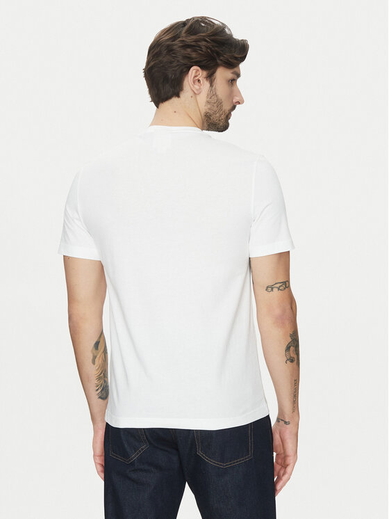 Calvin Klein Calvin Klein T-Shirt Editorial Logo K10K114172 Bílá Regular Fit