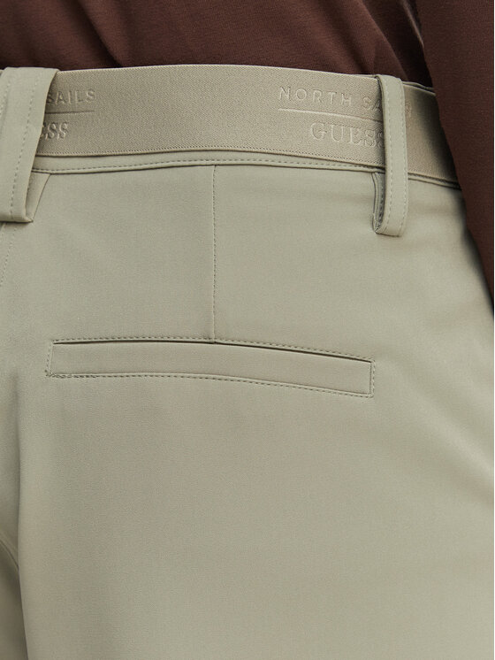 Guess Guess Pantaloni din material W6GB01 W1416 Kaki Regular Fit