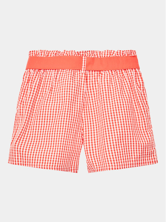 United Colors Of Benetton United Colors Of Benetton Szorty materiałowe 47KTG9017 Czerwony Regular Fit