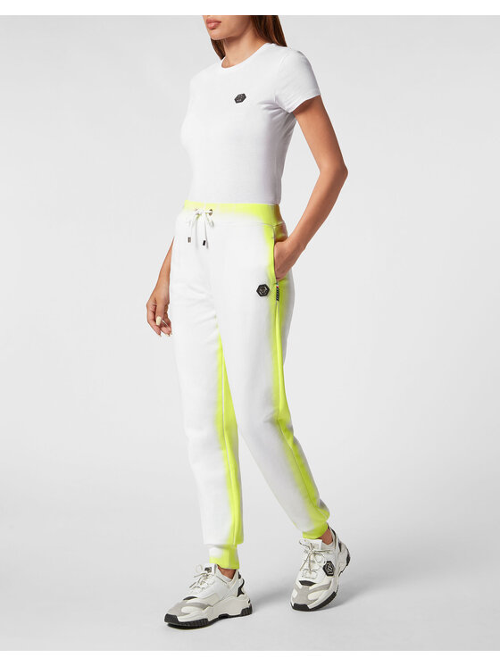 PHILIPP PLEIN PHILIPP PLEIN Spodnie dresowe 9977 Biały Jogger Fit