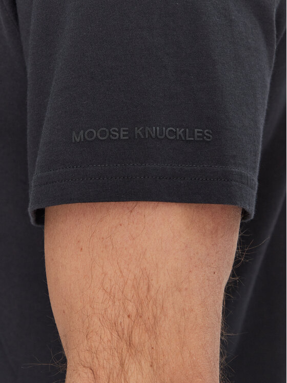 Moose Knuckles Moose Knuckles T-Shirt Conway M15MT760 Granatowy Regular Fit